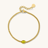 OVAL PERIDOT BRACELET