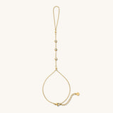 ANNA BEZEL HAND CHAIN BRACELET