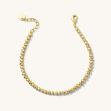 BEZEL BEAD TENNIS BRACELET