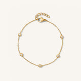 14K DIAMOND ANNA BEZEL BRACELET