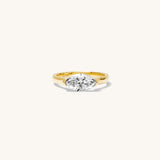 14K MARQUISE PINKY RING