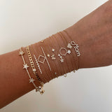 14K NOVA STAR DIAMOND BRACELET