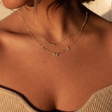 14K DIAMOND BUTTERFLY NECKLACE