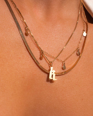 LOVE LETTERS INITIAL NECKLACE