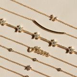 14K NOVA STAR DIAMOND BRACELET