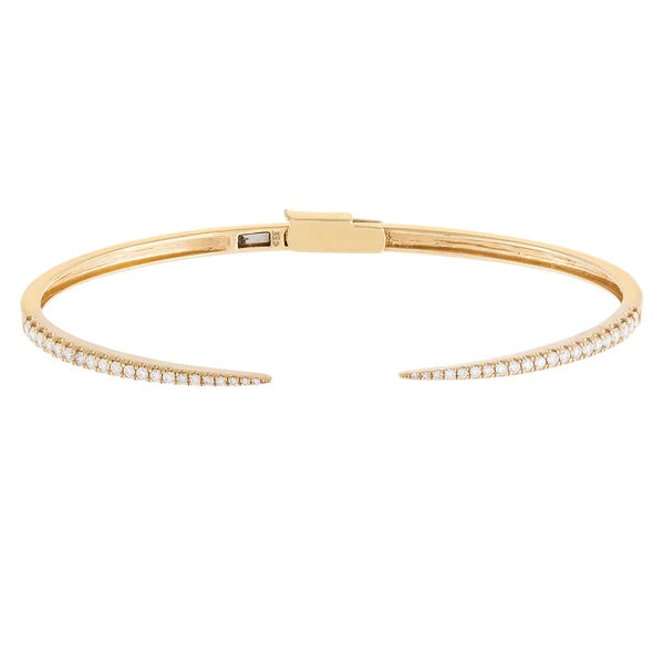 Zoë Chicco 14k Gold Mixed 2 Prong Diamond Cuff Bracelet – ZOË CHICCO