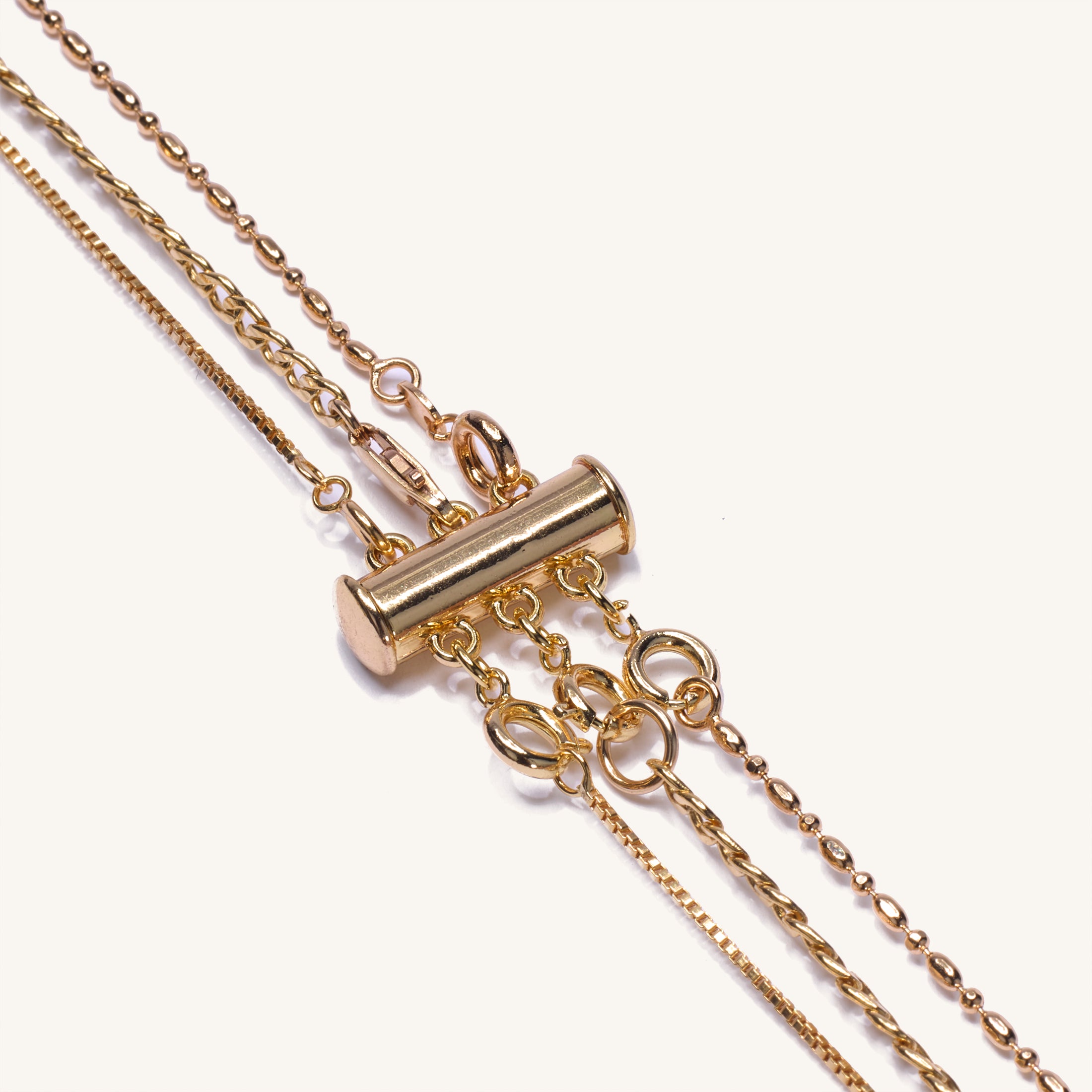 Gold Filled Layered Necklace Detangler Clasp Magnetic Necklace Detangler,  Multiple Strand Chain Necklace / Bracelet Component, CL528 - BeadsCreation4u