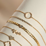 14K SINGLE PRONG DIAMOND BRACELET